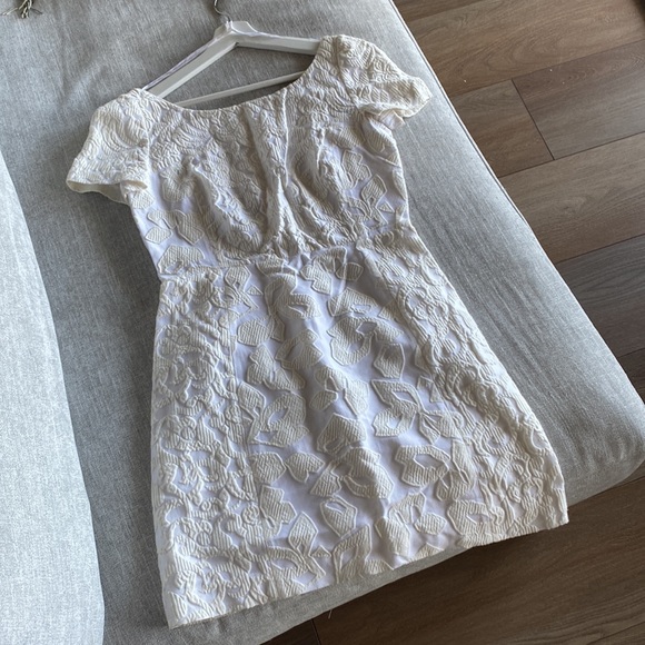 Prada Dresses & Skirts - Prada Textured White Cotton Dress, Size 42